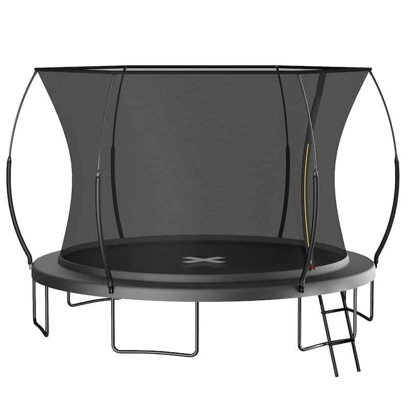 14FT Springfree Trampoline Bungee Jumping No Gap Safety Net for Outdoor