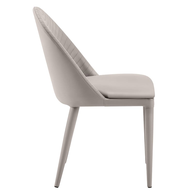 Fully Assembled Microfiber Leather Upholstered Dining Chairs, Set of 2 - 22.44"D x 18.5"W x 32.28"H