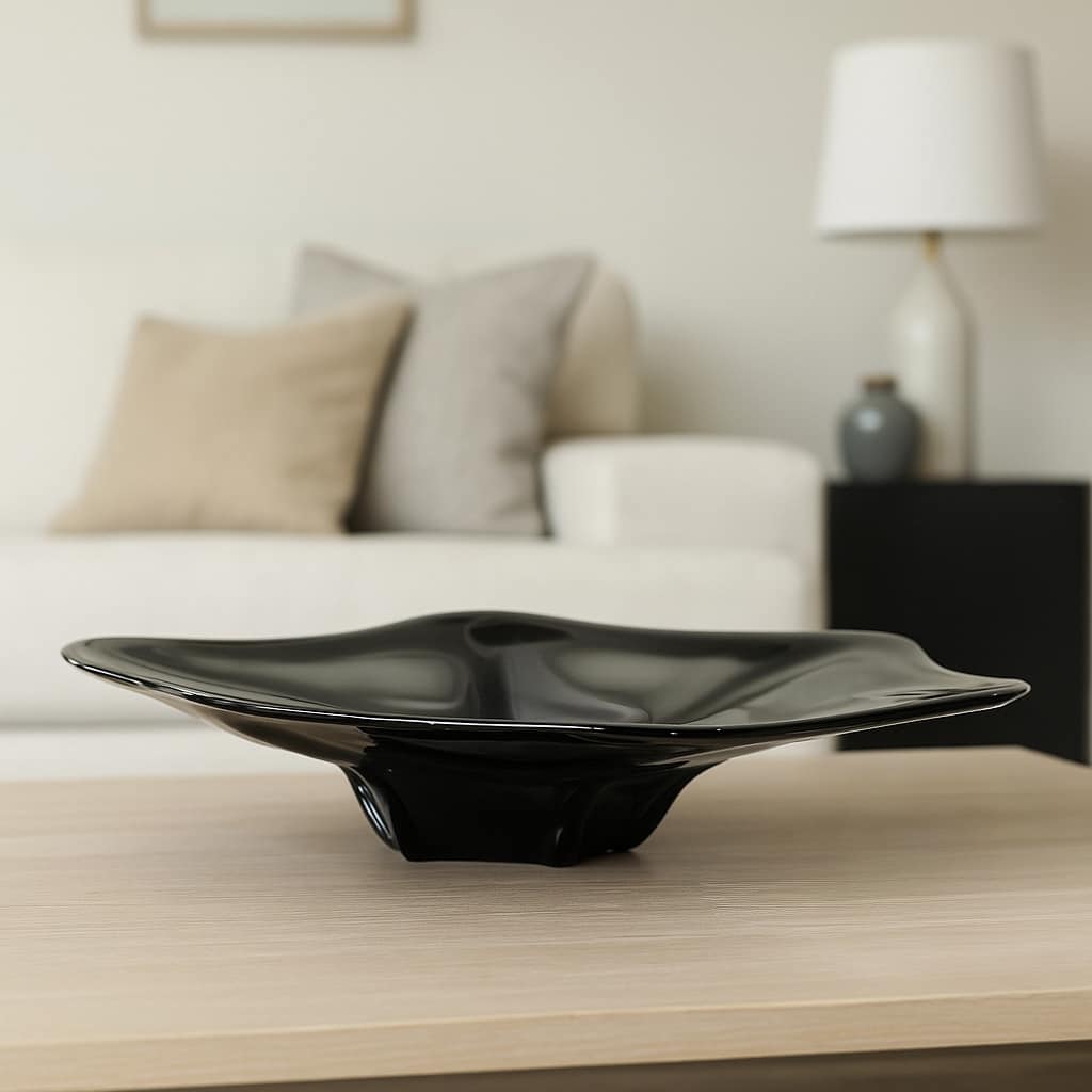 Decorative Glass Bowl for Home Decor - 24" - 24.0"