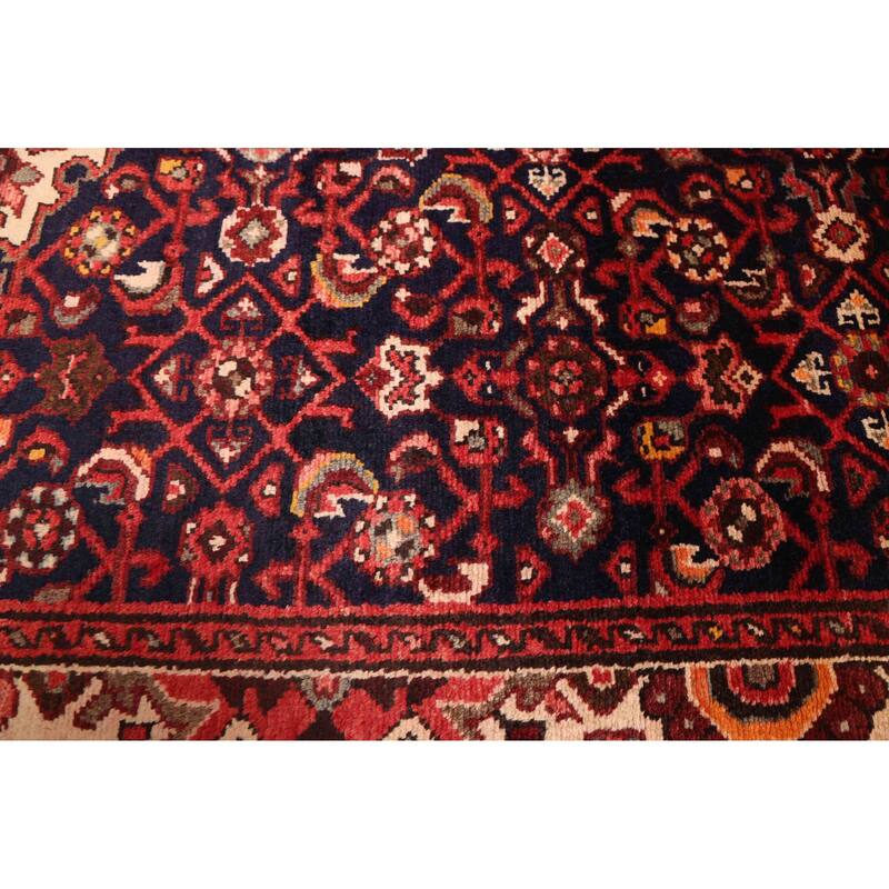 ECARPETGALLERY Hand-knotted Andelz Dark Navy Wool Rug - 3'7 x 9'8