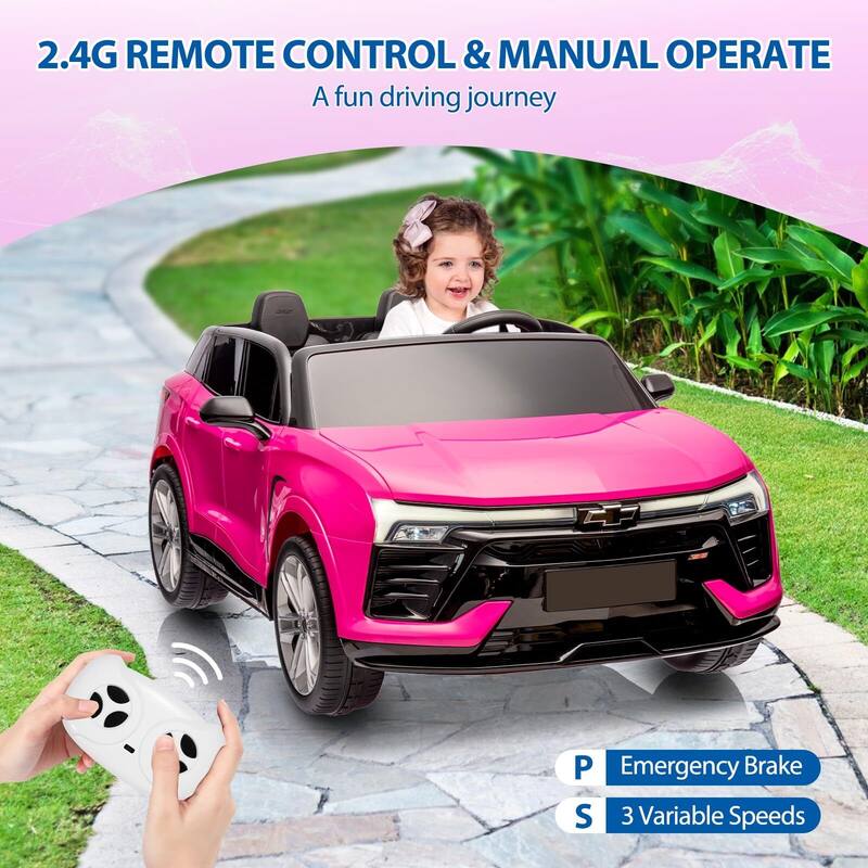 Baby Car 24V 2-Seater SUV Licensed Chevrolet Blazer Ride On Toy w/Parent Remote