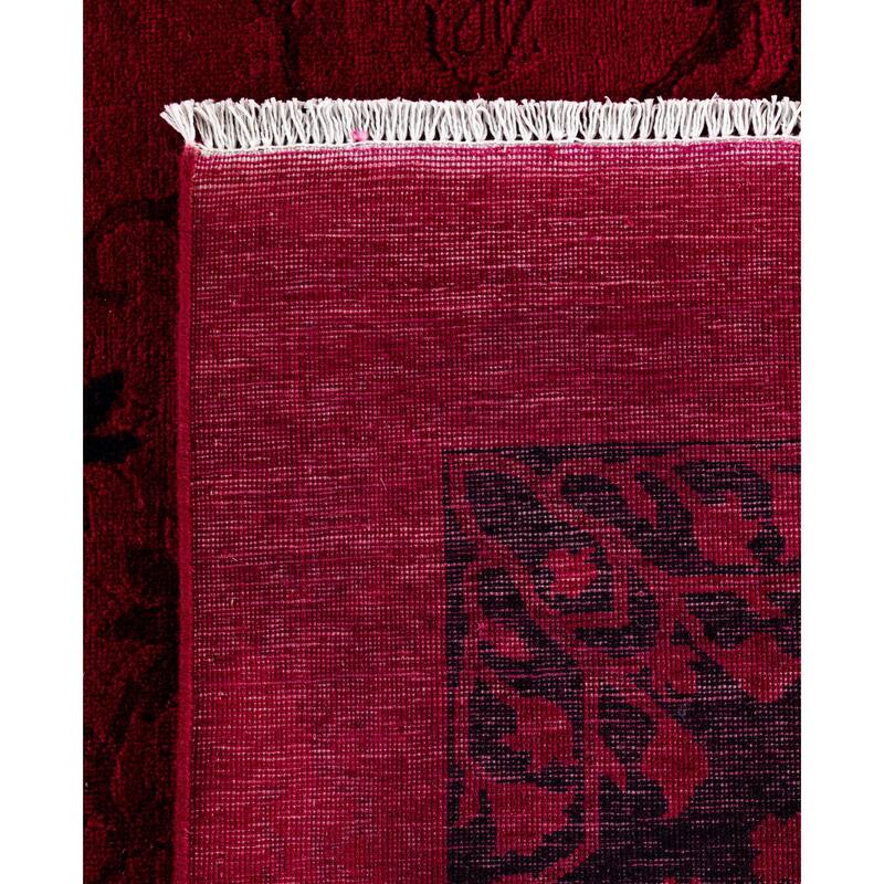 Overdyed One-of-a-Kind Hand-Knotted Area Rug - Pink - 8' 2" x 9' 10"