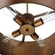 preview thumbnail 6 of 10, Artisan Antique Bronze Metal Drum Chandelier