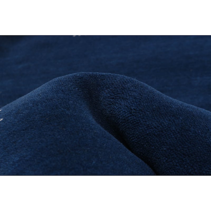 Kashkuli Gabbeh Navy Rug 3'10" x 3'10" - 3'10 x 3'10