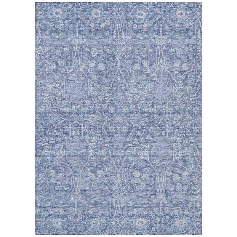 HomeRoots Floral Transitional Rectangle Outdoor Rug