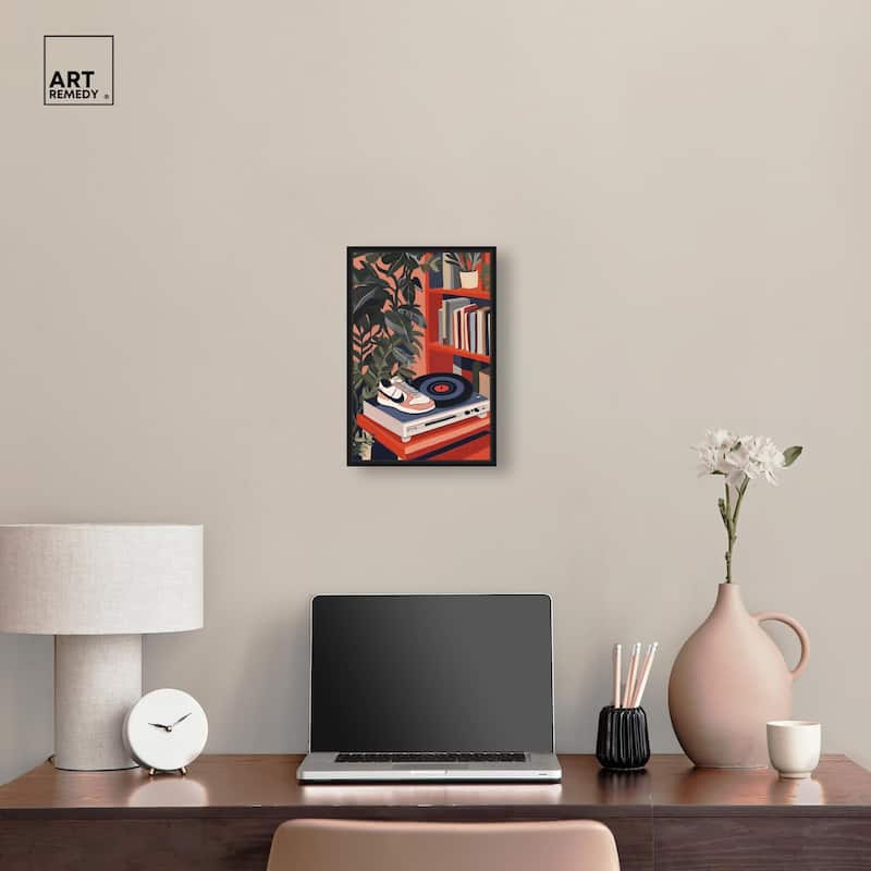 Vinyl and Sneaker Canvas by Art Remedy