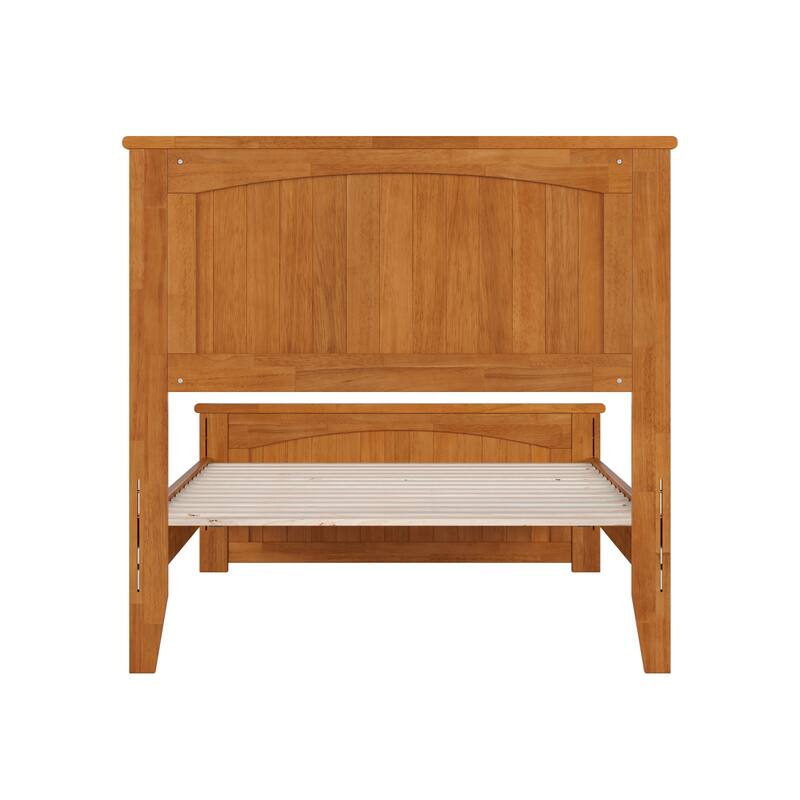 Naples Solid Wood Low Profile Platform Bed with Matching Footboard