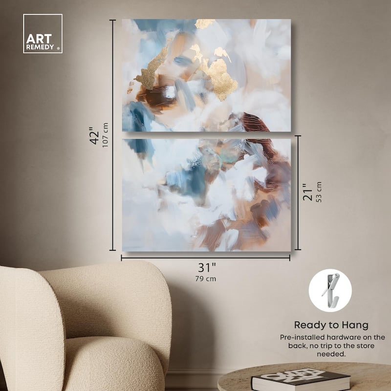 Mother Earth I Canvas Set of 2 by Art Remedy, Gallery Wrapped