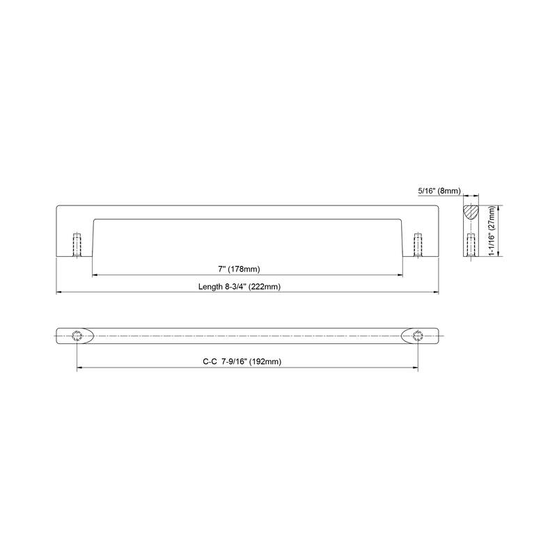 Dowell Series 3008 Handles (192mm/7.6" CTC), 10 Pack