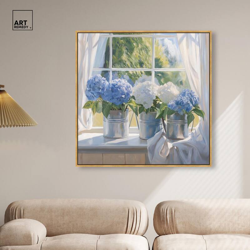 Window Bloom Canvas by Art Remedy