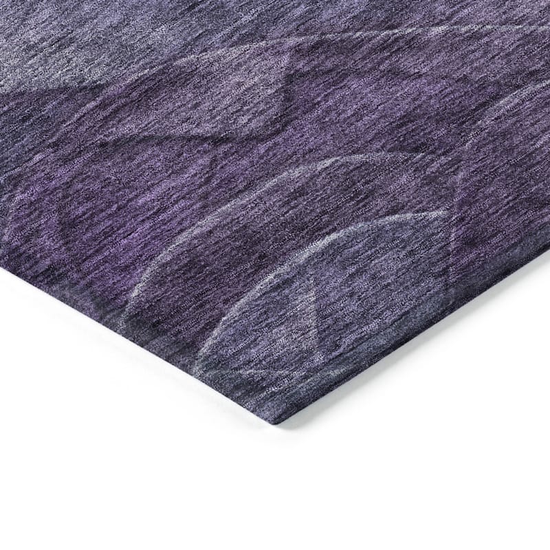 HomeRoots Abstract Transitional Rectangle Outdoor Rug