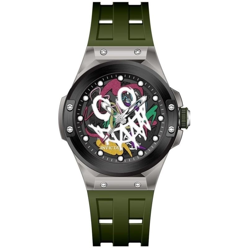 Invicta Men's 50006 Sea Base Quartz PC21 Brass, Plastic Dial Watch - Black