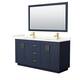 Option Dark Blue, Gold Trim, Giotto Quartz Top
