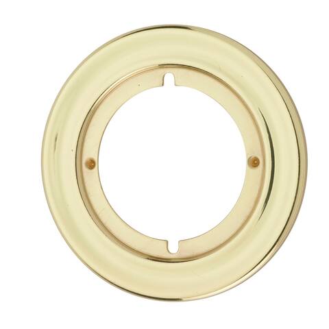 Kwikset Small Round Escutcheon Plate - Polished Brass