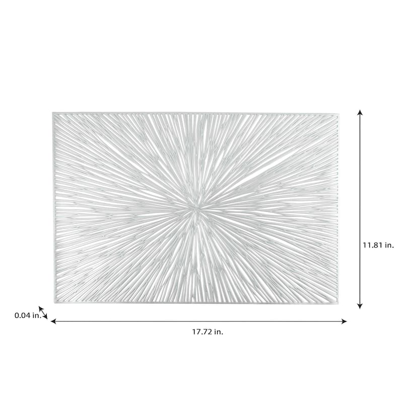 Home Details 4 Pack Star Burst Laser Cut Placemat