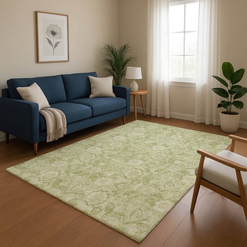 Premium Washable Super Soft Traditional Mayfield Rug - Sage - 3' x 5'