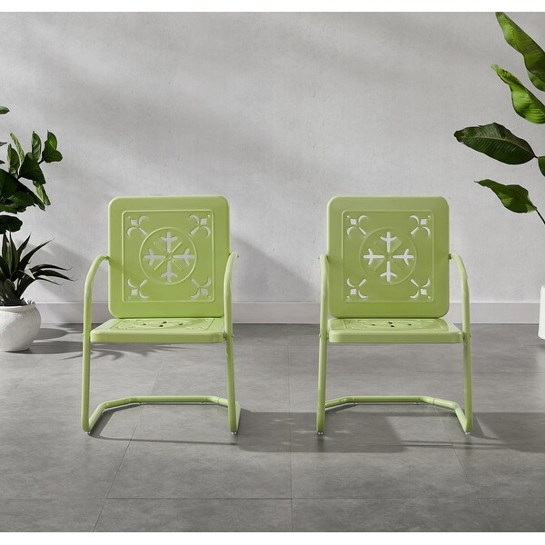 Crosley Azalea 2-Piece Retro Outdoor Chair Set - On Sale - Bed