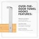 preview thumbnail 9 of 11, Bamboo Stainless Steel Over-the-Door Towel Hooks Stylish and Functional Bathroom Organization Solution for Towels - 3 Hooks