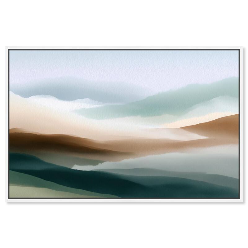Nuance of the Range I Canvas by Art Remedy - 30" x 20" - White