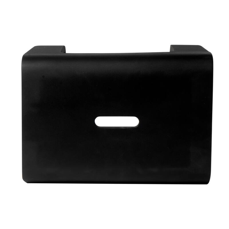 ALFI brand ABST99BM Black Matte Solid Surface Resin Bathroom / Shower Stool
