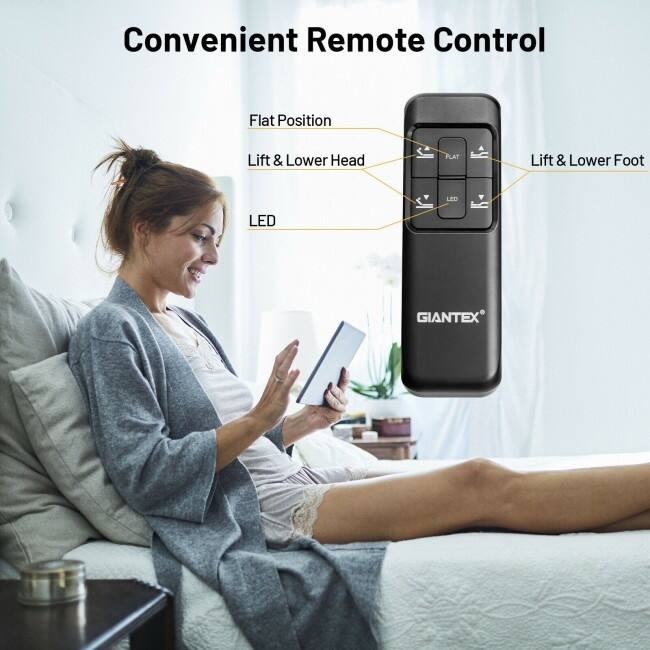 Queen Size Adjustable Bed Base with Head and Foot Adjustment