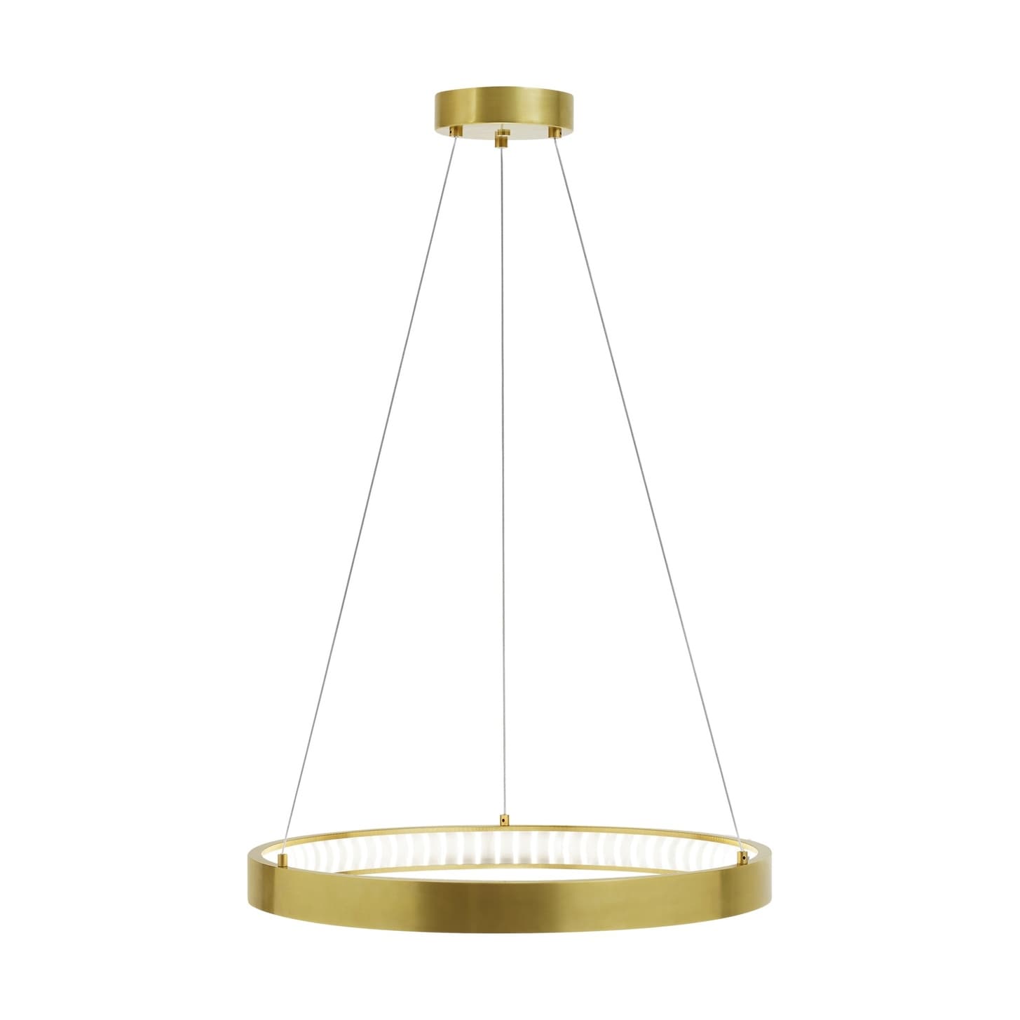 Tech Lighting 700BOD24-LED9  Bodiam Single Light 24" Wide LED Ring Chandelier - (Satin Nickel / 3000K) - Chandeliers For Bedrooms by Overstock.com