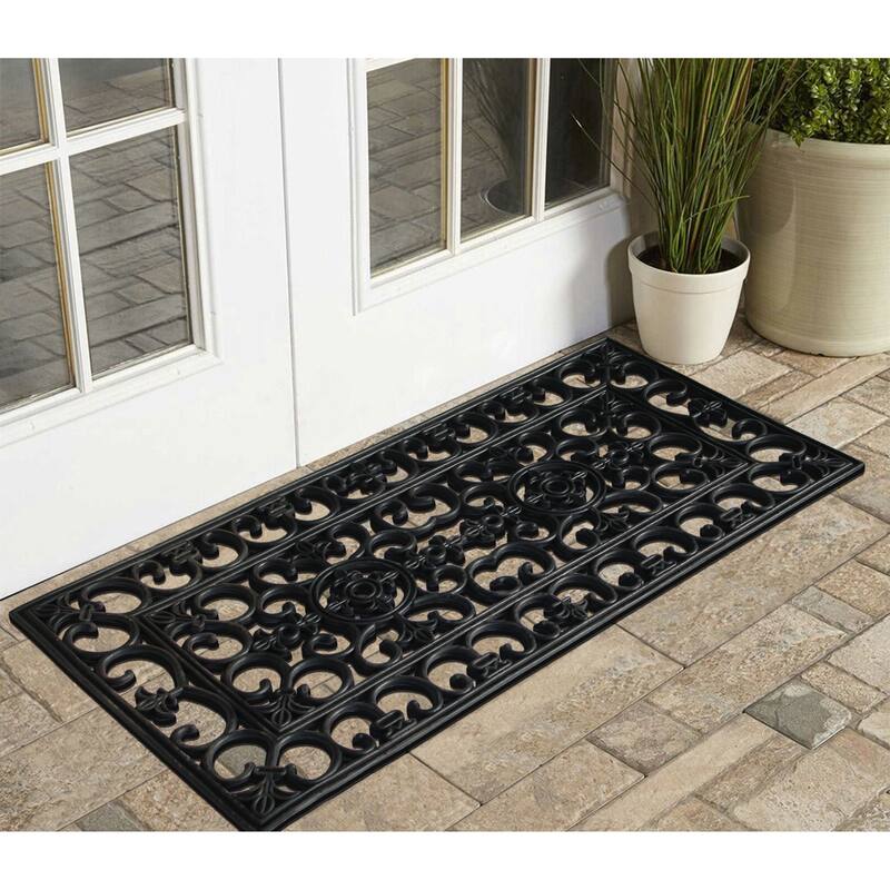 A1HC First Impression Natural Rubber Durable Attractive Entry Doormat