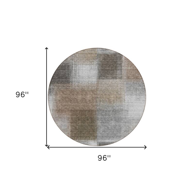 HomeRoots Abstract Transitional Rectangle Outdoor Rug