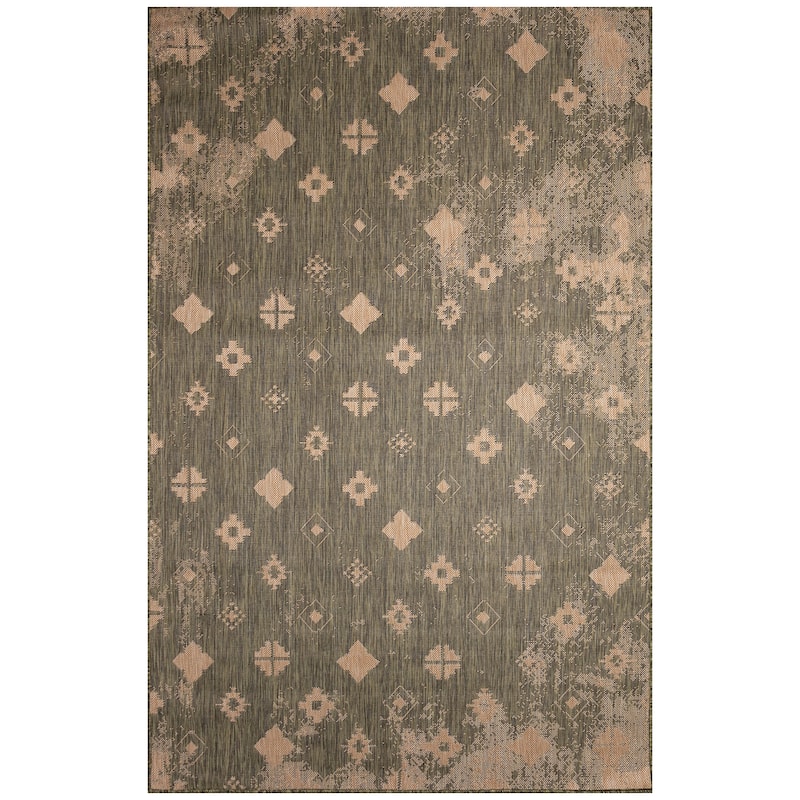 Liora Manne Carmel Porto Indoor/Outdoor Rug - 1'11" x 7'6" - Green/1'11" x 7'6"