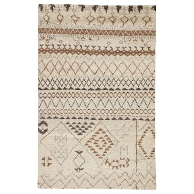 Zagora Hand-Knotted Geometric Area Rug