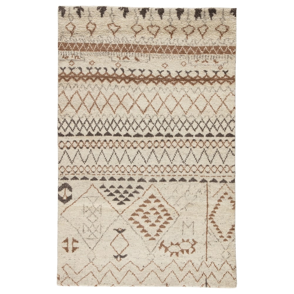 Zagora Hand-Knotted Geometric Area Rug