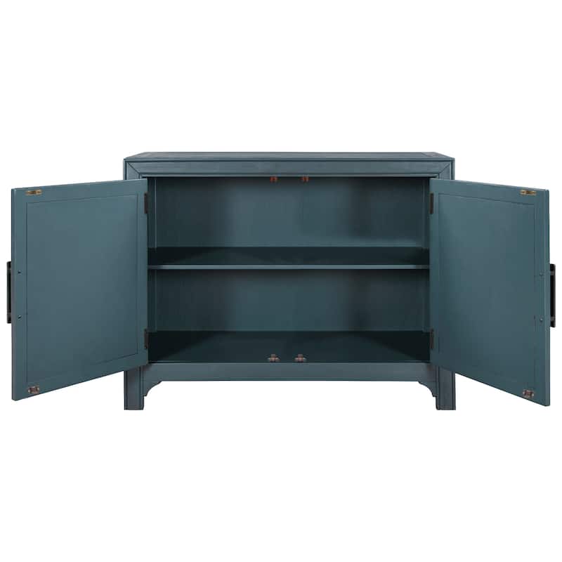 40'' Cabinets with Unique Design Doors with 1 Adjustable Shelves,Suitable for Multiple Rooms Such as Living Room and Study Room