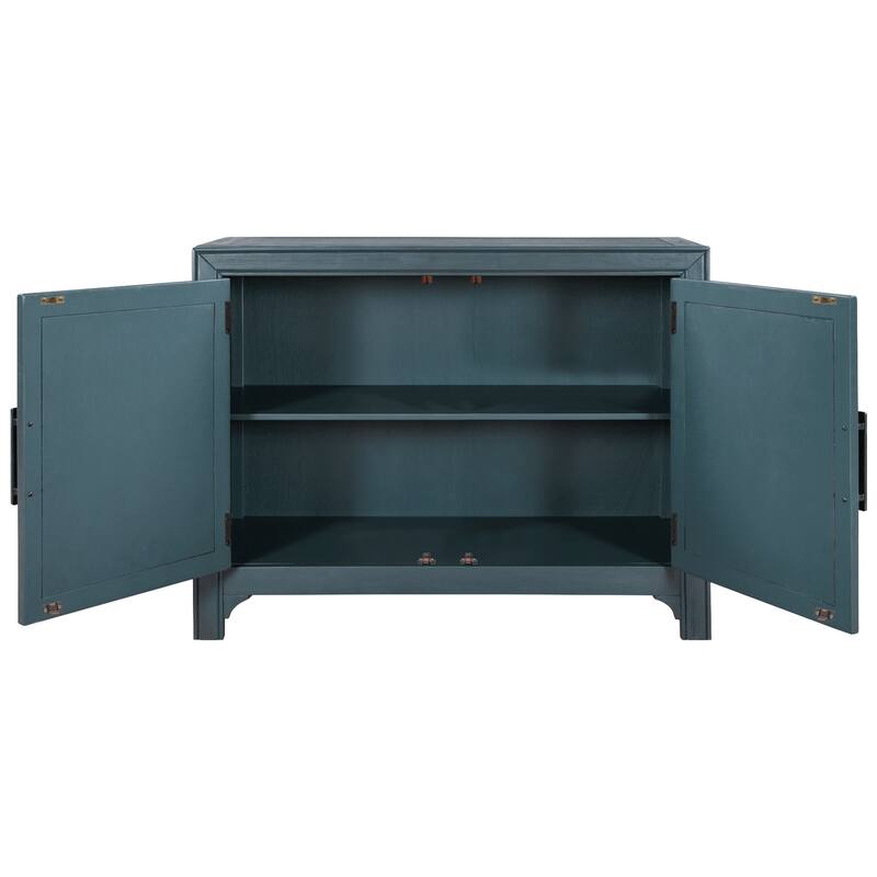 Modern Cabinets with Unique Design Doors and 1 Adjustable Shelves for Living Room, Study Room