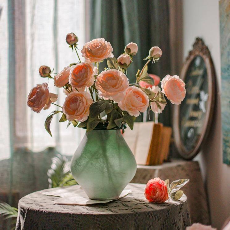 RusticReach Silk Peony Stem 27" Tall