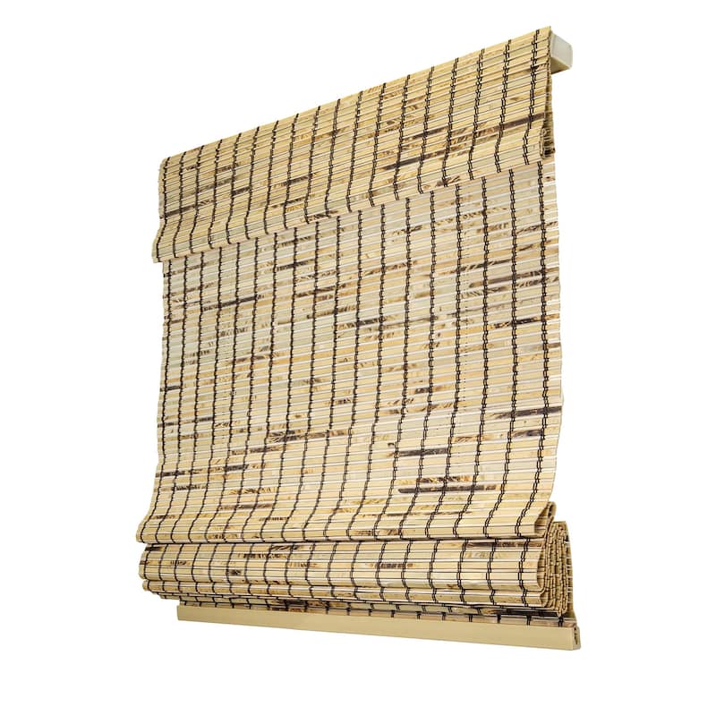 Chicology Light Filtering Cordless Natural Woven Bamboo Window Shade