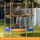 preview thumbnail 6 of 7, 48" Toddler Trampoline with Safety Enclosure Net-Orange - 52" x 55.5" (Dia. x H)