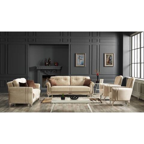 Syd 4-piece Living Room Two Sofa and Two Chair set