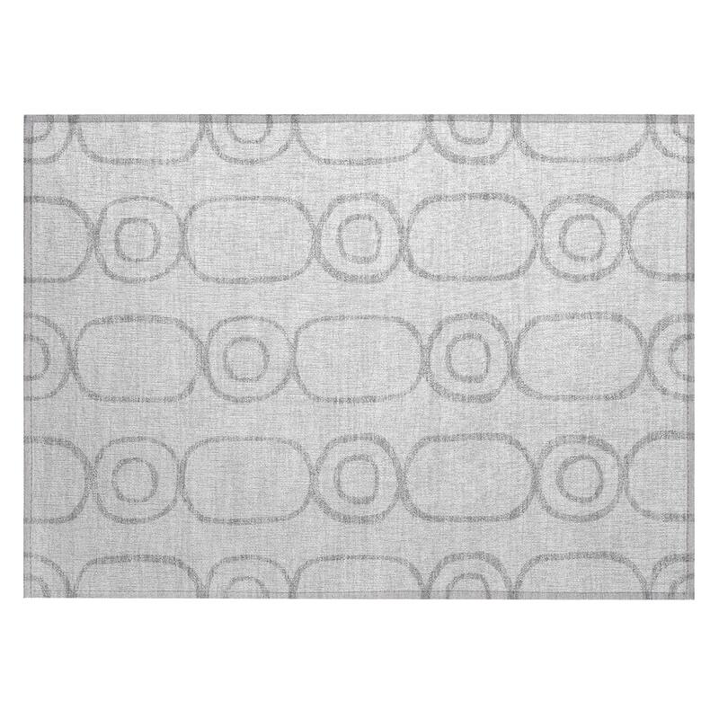 Machine Washable Indoor/ Outdoor Modern Vibe Chantille Rug
