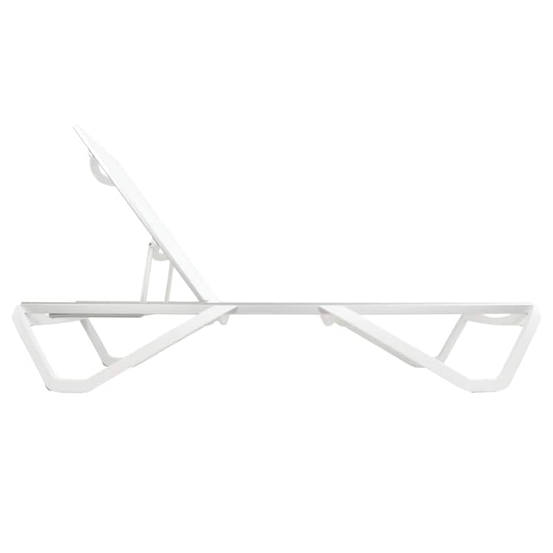Furnish Theory Seabreeze Deck Patio Sunloungers Lounge Chairs Outdoor Chaise Lounges (Various Frame & Mesh Colors; Set of 2)
