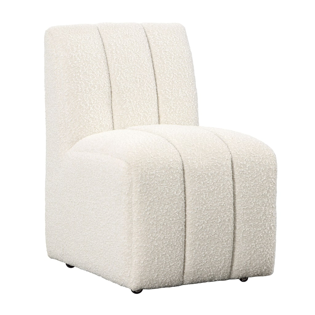 Main Fabric Upholstered Dining Chair, Cream