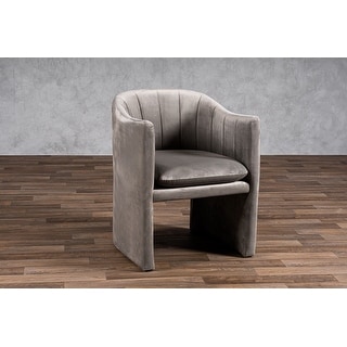 Modrest Danube Modern Grey Fabric Dining Chair - Bed Bath & Beyond ...