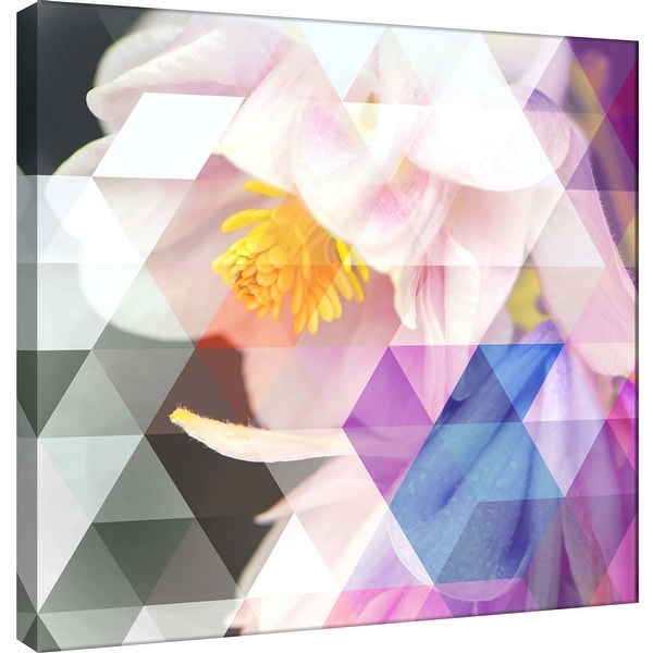 PTM Images 9-101212 PTM Canvas Collection 12" x 12" - "Crystalized Bellflowers" Giclee Flowers Art Print on Canvas