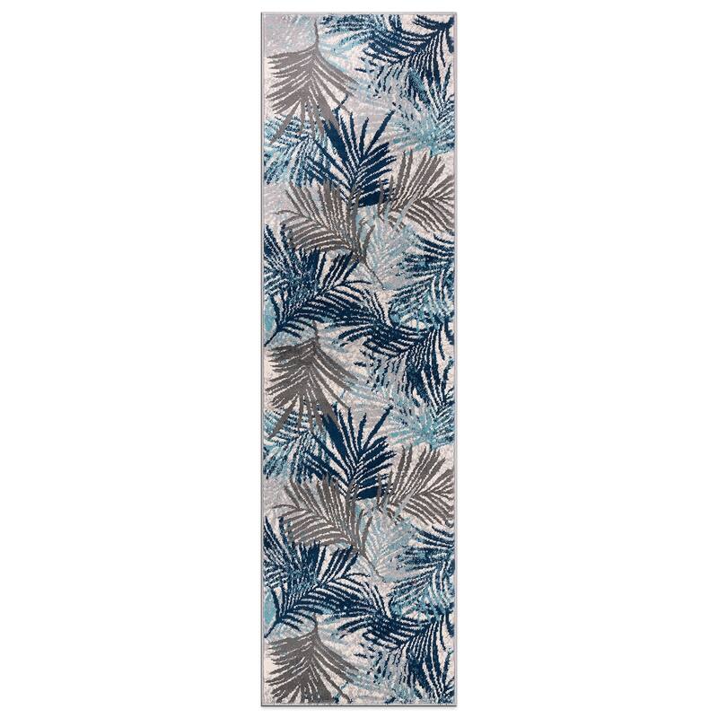 World Rug Gallery Edinburgh Floral Leaves Area Rug