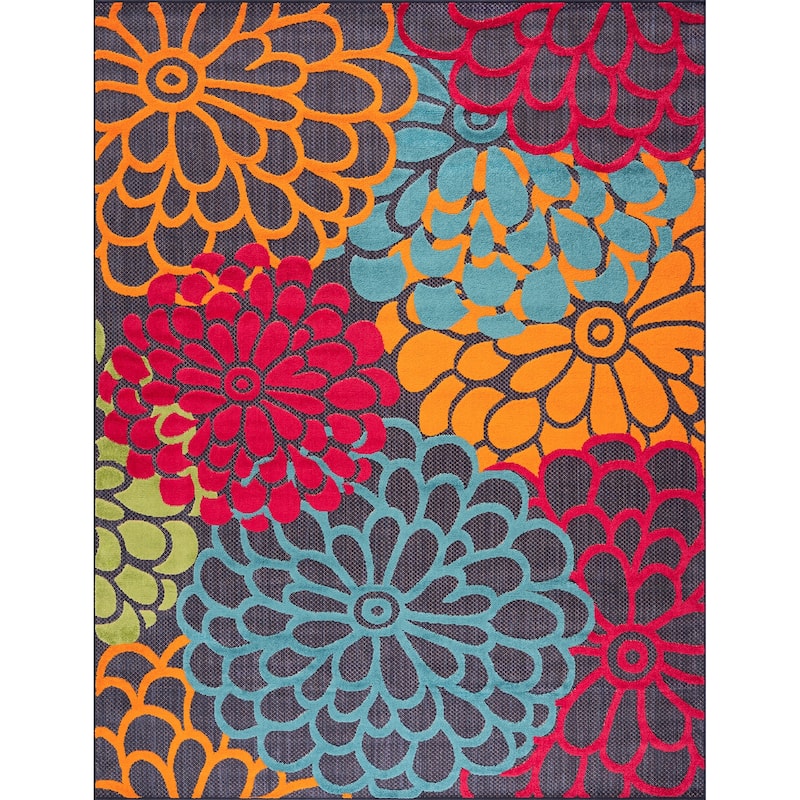 Origin Coastal Floral Indoor/Outdoor Area Rug
