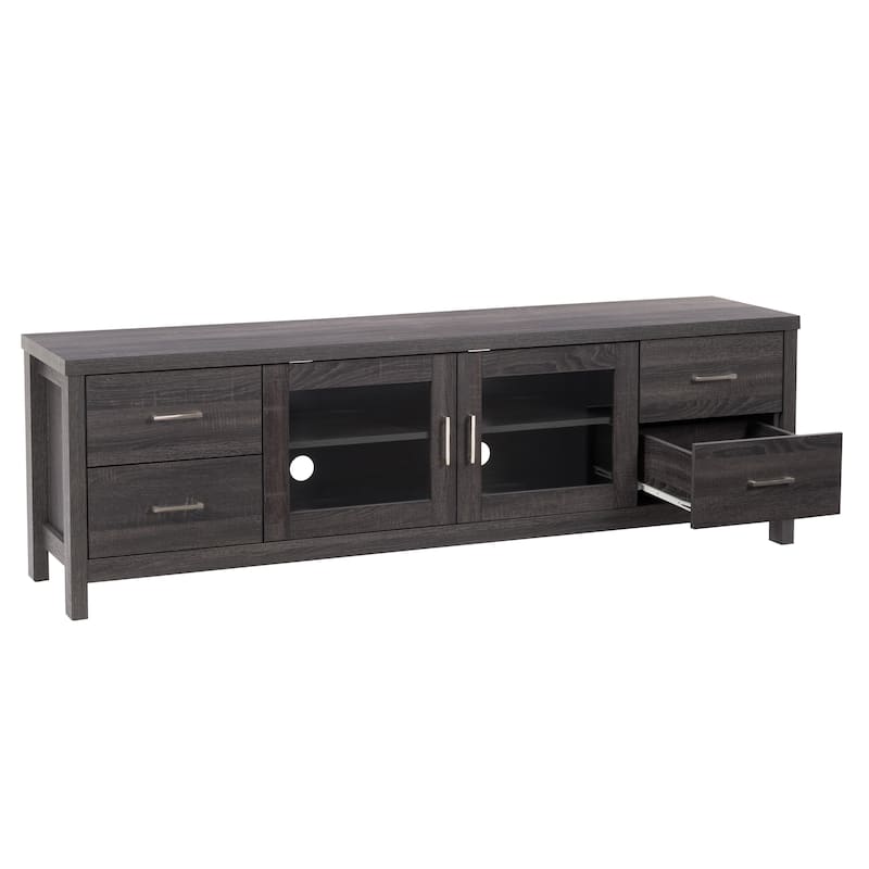 CorLiving Hollywood TV Cabinet with Doors, For TVs up to 80"