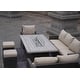 preview thumbnail 4 of 8, 7-Piece Outdoor Sofa with Aluminium table top Fire Pit Set