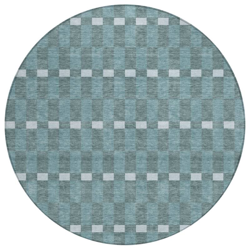 Machine Washable Indoor/ Outdoor Modern Augusta Chantille Rug