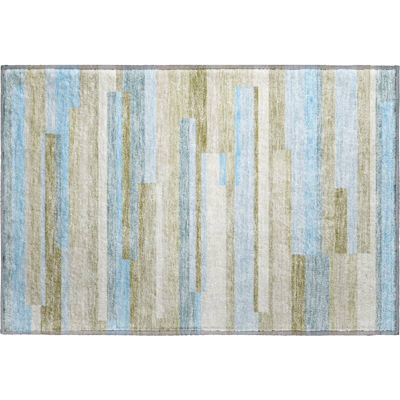 Premium Washable Super Soft Stripes Stacked Mayfield Rug