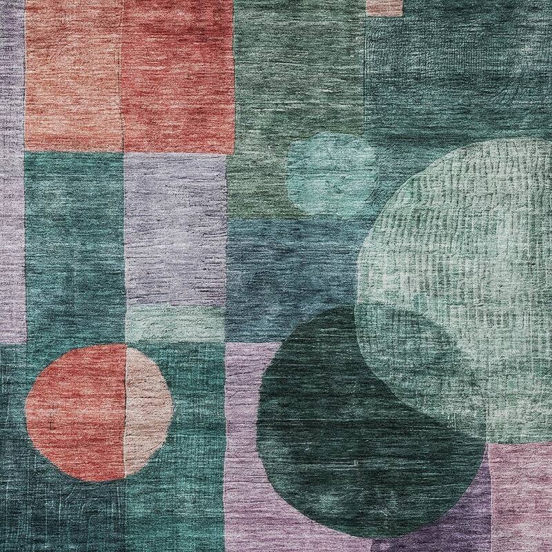 HomeRoots Geometric Transitional Rectangle Outdoor Rug