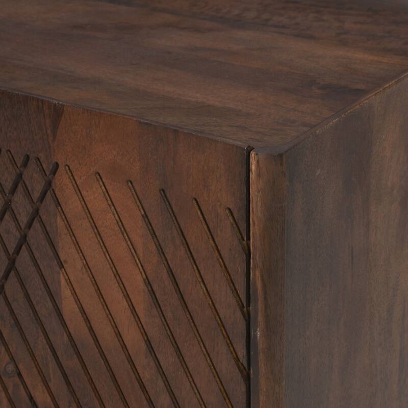 Rustic Mango Wood Storage Cabinet